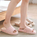 Summer Breathable Thick Bamboo Sole Slippers